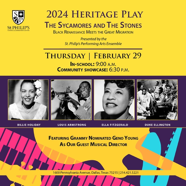2024 Heritage Play: The Sycamores and the Stones! 6:30 pm