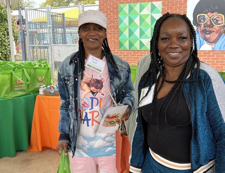 Ladies at Food Pantry
